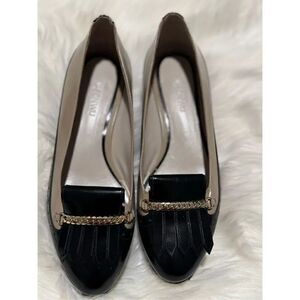 Jason Wu stacked Kiltie Oxford leather loafers two tone 37.5